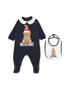 Комплект Teddy Bear из пижамы и нагрудника Moschino kids