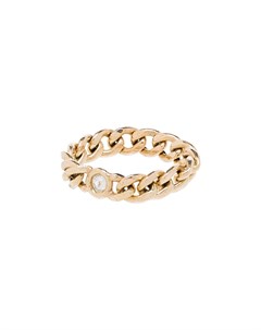 Цепочное кольцо из желтого золота с бриллиантом Zoë chicco