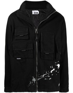 Куртка с капюшоном и эффектом разбрызганной краски Izzue
