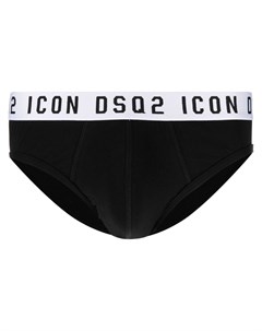 Трусы брифы с логотипом на поясе Dsquared2