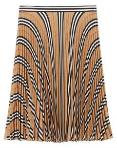 Плиссированная юбка в полоску Icon Stripe Burberry