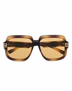Солнцезащитные очки в массивной оправе с логотипом Gucci eyewear