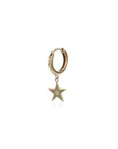 Серьга кольцо Star из желтого золота с бриллиантом Andrea fohrman