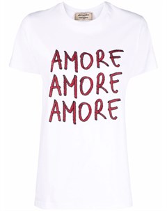 Футболка Amore с вышитым логотипом Alessandro enriquez