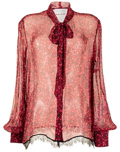 Прозрачная блузка с цветочным принтом Ermanno firenze