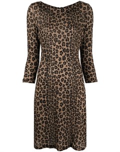 Приталенное платье 1990 х годов с леопардовым принтом Fendi pre-owned