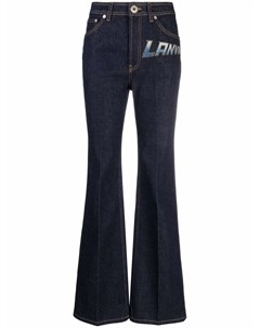 Прямые джинсы с логотипом Lanvin