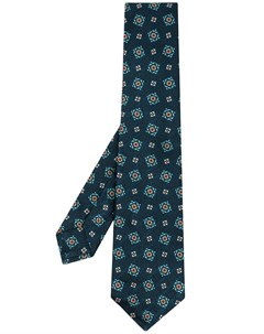 Шелковый галстук с геометричным узором Kiton