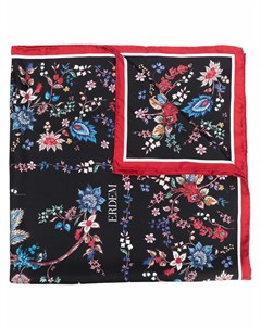 Шелковый платок с цветочным принтом Erdem
