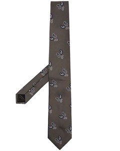 Шелковый галстук с принтом пейсли Brioni