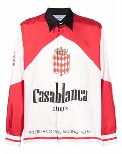 Шелковая рубашка с логотипом Casablanca