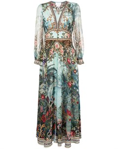 Платье с длинными рукавами и графичным принтом Camilla