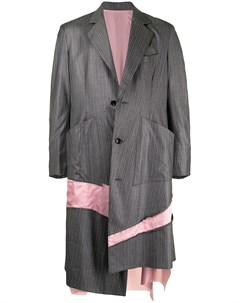 Однобортное пальто со вставками Sulvam