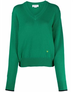 Кашемировый пуловер с вышитым логотипом Victoria beckham