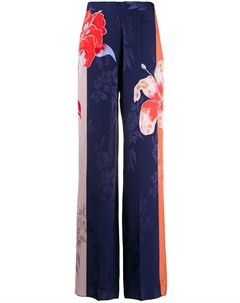 Широкие брюки с цветочным узором Etro