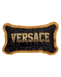 Подушка с логотипом и пайетками Versace