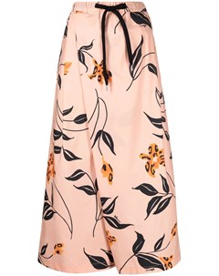 Широкие брюки с цветочным принтом Marni