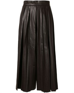 Плиссированная юбка из искусственной кожи Goen.j