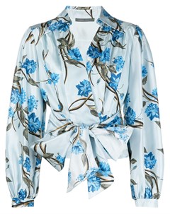 Укороченная блузка с цветочным принтом Alberta ferretti