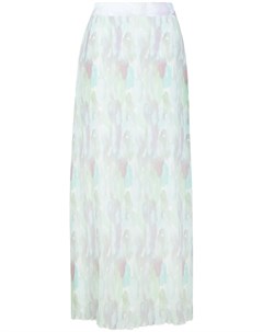 Плиссированная юбка макси из ткани жоржет Ganni
