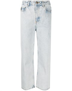 Укороченные джинсы с завышенной талией Ganni