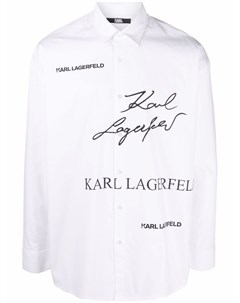 Рубашка на пуговицах с логотипом Karl lagerfeld