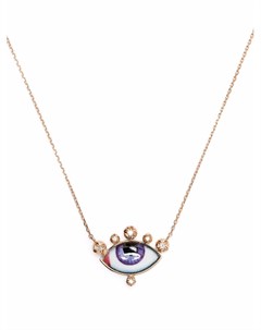 Кольцо Greek Eye из розового золота с бриллиантами Lito