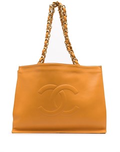 Большая сумка тоут 1998 го года с логотипом CC Chanel pre-owned