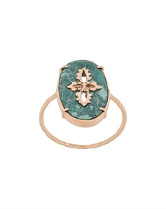 Кольцо Sunday Turquoise из розового золота с бирюзой Pascale monvoisin