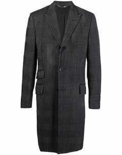Однобортное пальто 2000 х годов в клетку Versace pre-owned