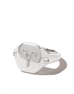 Перстень Aries из белого золота с бриллиантами Shay