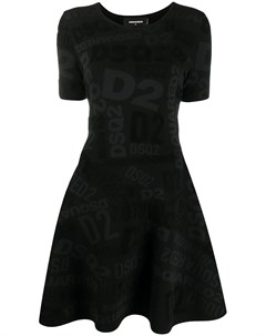 Трикотажное платье с логотипом Dsquared2