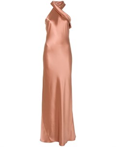 Вечернее платье с петлей халтер Galvan
