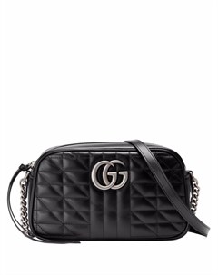 Маленькая стеганая сумка на плечо GG Marmont Gucci