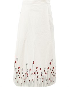 А образная юбка с цветочным принтом Miaoran