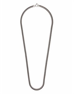 Серебряная цепочка на шею с крупными звеньями Ann demeulemeester