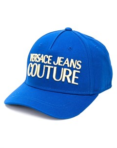 Парусиновая кепка с вышитым логотипом Versace jeans couture
