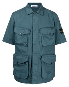 Рубашка с короткими рукавами и карманами карго Stone island