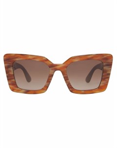 Солнцезащитные очки в квадратной оправе с монограммой Burberry