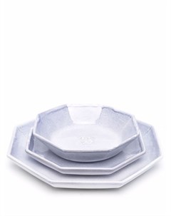 Набор обеденных тарелок Octagonal Off-white