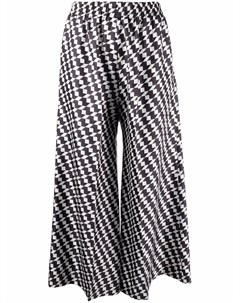 Укороченные брюки с геометричным принтом Odeeh