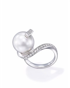 Платиновое кольцо Aurora с жемчугом и бриллиантами Tasaki