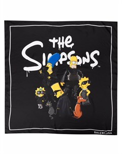Шелковый платок с принтом The Simpsons Balenciaga