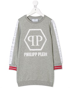 Платье свитер с заплаткой с логотипом Philipp plein junior
