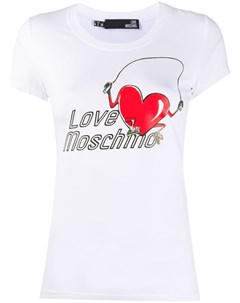 Футболка с графичным принтом и логотипом Love moschino