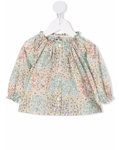 Блузка со сборками и цветочным принтом Bonton