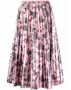 Плиссированная юбка с цветочным принтом Red valentino