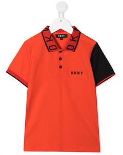 Рубашка поло с вышитым логотипом Dkny kids