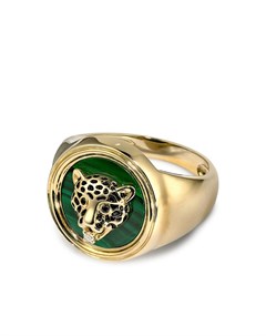 Кольцо Leopard из желтого золота с бриллиантом Yvonne léon