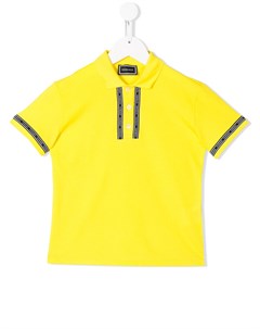 Рубашка поло с короткими рукавами и логотипом Versace kids